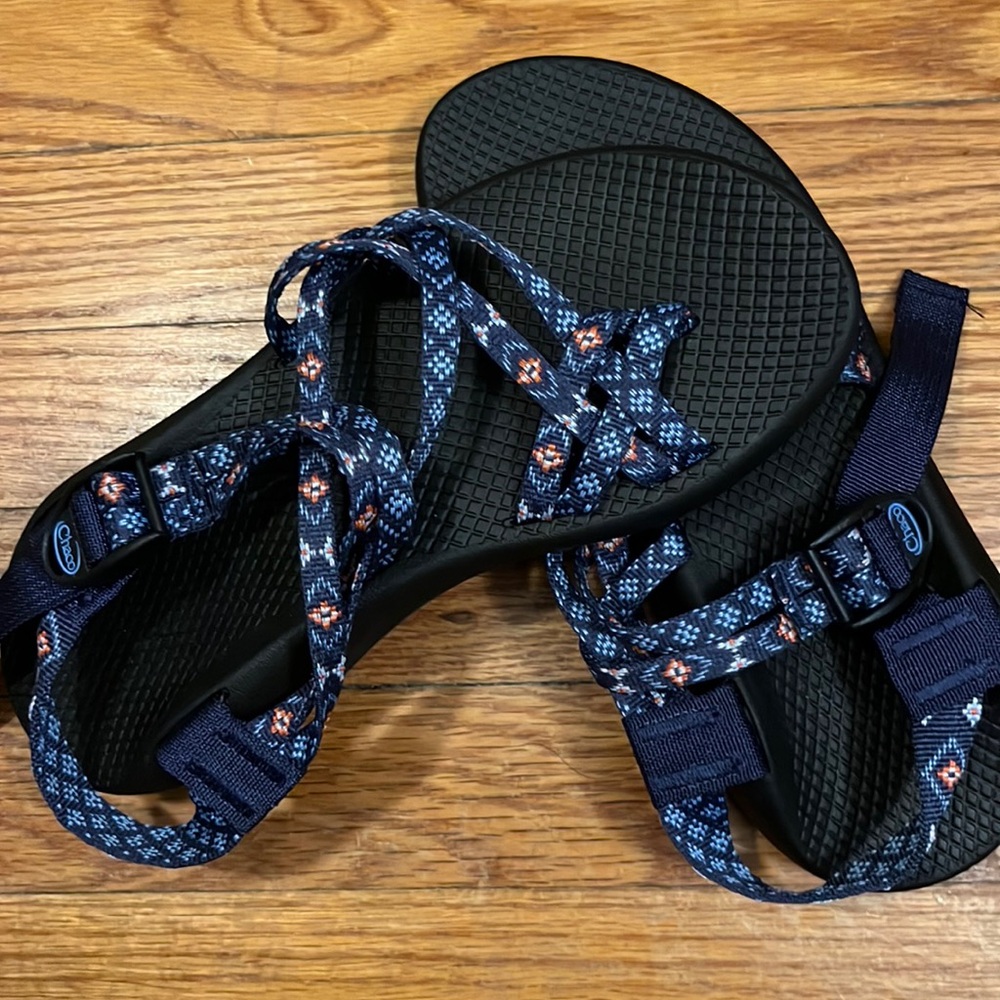 Wink Blue Double Strap Chaco Sandels